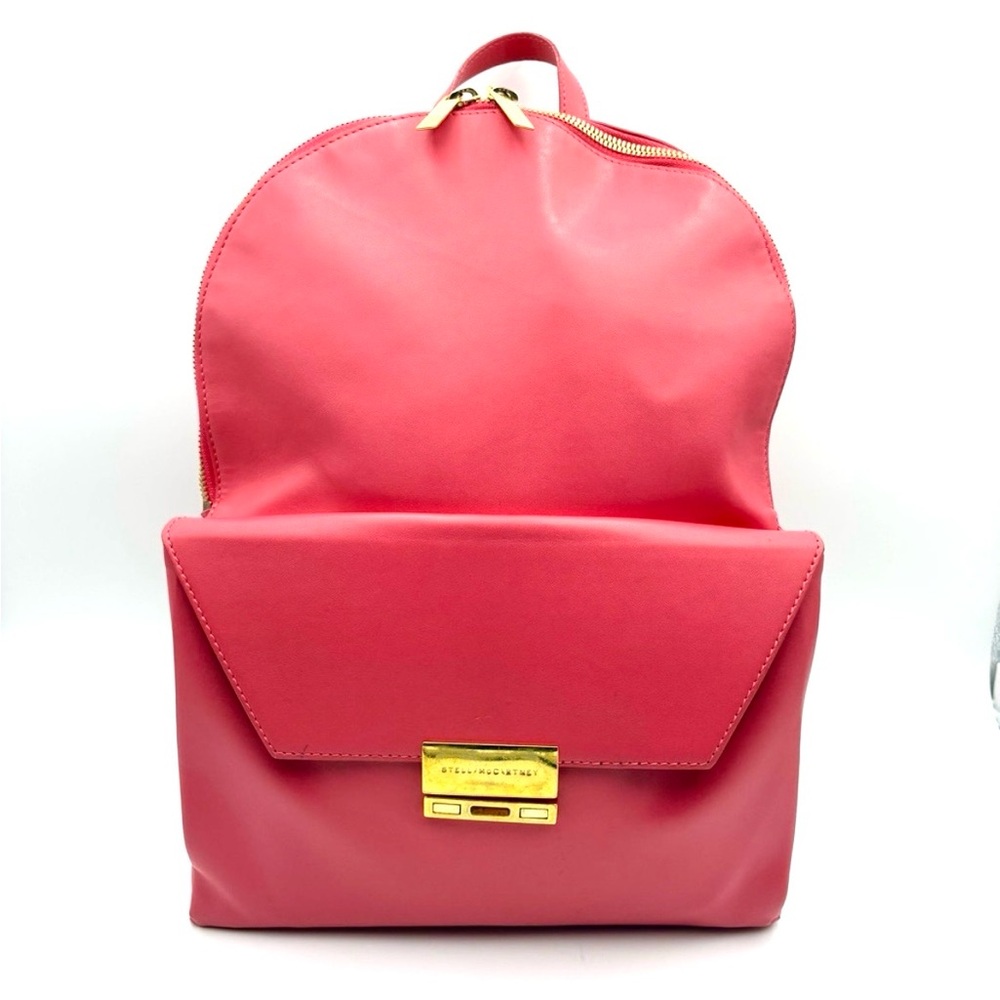 Stella McCartney Fuchsia Bagpack with golden Metallic Detail